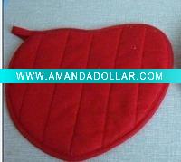 100%cotton fabric printed oven mitt