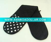 Wholesale 100%cotton fabric printed oven mitt