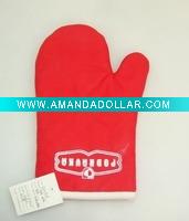 Wholesale 100%cotton fabric printed oven mitt