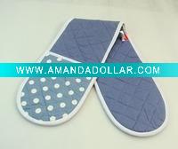 Wholesale 100%cotton fabric printed oven mitt