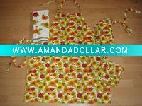 Wholesale 100% cotton printed kitchen set