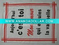Wholesale [45*60cm*50g] 100% cotton printed tea towel