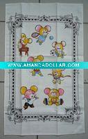 high quality silk screen printed tea towel