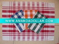 Woven colorized tea towel