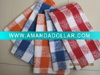 Wholesale 10s low price yarn-dyed jacquard tea towel