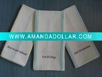 Embroidery tea towel