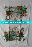 velvet printing tea towel