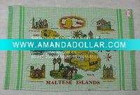 Wholesale 45*69cm*74g 100% cotton printed tea towel