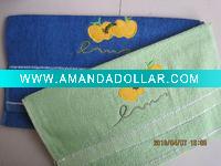 Wholesale 21s 100% cotton dobby embroidered tea towel