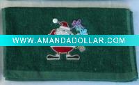 100%cotton Embroidery Christmasman tea towel