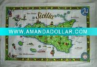 printed tea towel