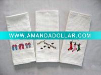Wholesale 100% cotton embroideried tea towel