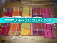 yarn dyed plaid tea towel