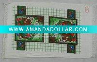 35*60cm*54g 100% cotton 4 color printing tea towel