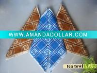 100% cotton durability printed stripe tea towel