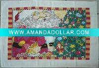 printing tea towel with christmas design
