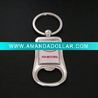 Wholesale promotional gift bottle opener keychain metal can opener