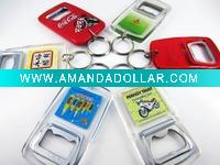 Wholesale acrylic bottle openr with keychain
