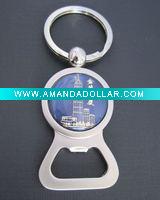 Wholesale promotion bottle and can opener keychain