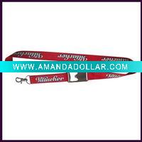Wholesale neck lanyard with bottle opener