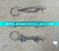 Wholesale metal sipmple amd light bottle opener key chain