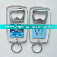 Wholesale fashion bottle opener keychain