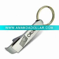 Wholesale promotion beer bottle opener keychain