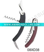 wine opener with plastic handle
