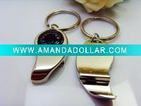 Wholesale thermometer zinc alloy bottle opener keyring