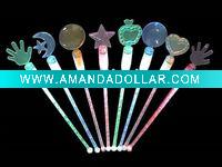 Flashing led plastic stirrer for drinks