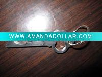 Wholesale metal key shape bottle opener with key chain