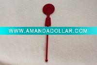 Promotional plastic stirrer