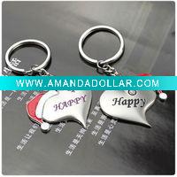 'Hsppy Christmas' lover key chain/ring