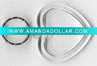 Wholesale blank plastic keychain