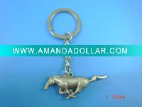 Wholesale 3D horse keychain, rolling keychain, promotional keychain