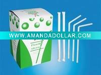 Wholesale Plastic paper wrapped flexible drinking straw