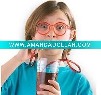 Wholesale Silly Straw Eyeglasses As Seen On TV DIY Drinking Silly Straws