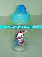 Wholesale baby sippy/training cup with straw and cover/lid