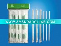 Wholesale paper wrapped plastic straight drinking straw