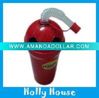 Wholesale Football water cup with straw