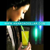 Wholesale latest fashion flashing glow straw for party