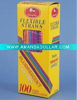 Wholesale plastic flexible drinking straw