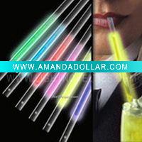 Wholesale CE approved glow flashing barware straw sticks sucker