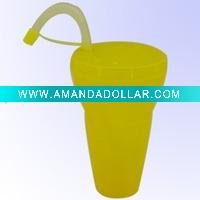 Wholesale Plastic Straw Cup 900ML