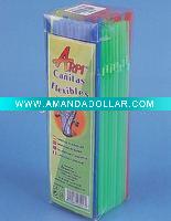 Wholesale 5210mm plastic flexible drinking straw pvc pack