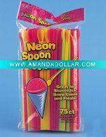Wholesale plastic spoon drinking straw bag pack