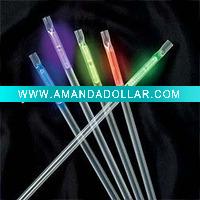 Wholesale CE approved glow flashing barware straw sucker sticks