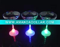 Wholesale color change LED flashing plastic champagne glass
