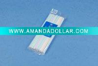 Wholesale plastic flexible drinking straw mixed colors(stripe)