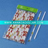 Wholesale printed film wrapped plastic drinking straw